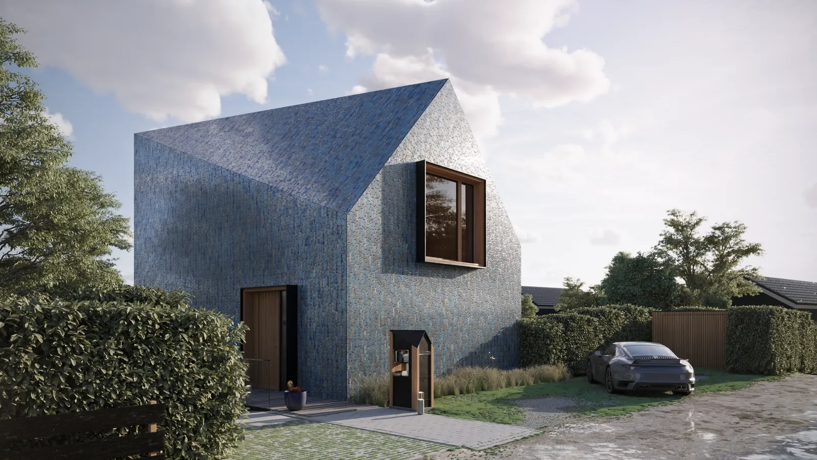 Villa BW — Dutch residence with tile cladding by Mecanoo